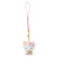 Japan Sanrio Netsuke with Bell - Hello Kitty : Cat - 1