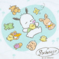Japan Sanrio Hand Towel - Pochacco / Spring Breeze - 2