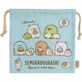 Japan San-X Drawstring Bag - Sumikko Gurashi / Donuts & Macaroons - 1