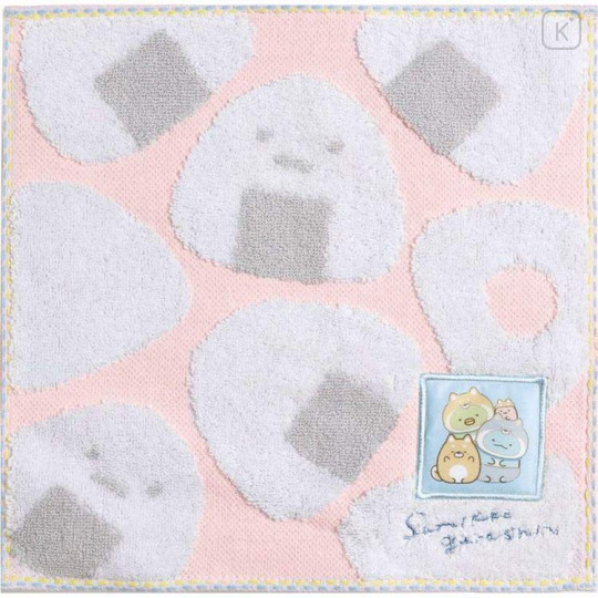Japan San-X Mini Towel - Sumikko Gurashi / Dog Cosplay with Puppy Pink - 1