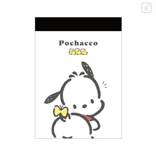 Japan Sanrio Mini Notepad - Pochacco / White - 1