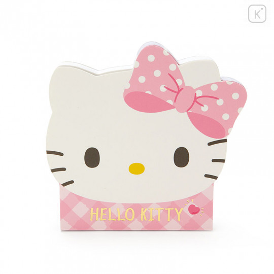 Japan Sanrio Die-cut Face Memo - Hello Kitty - 1