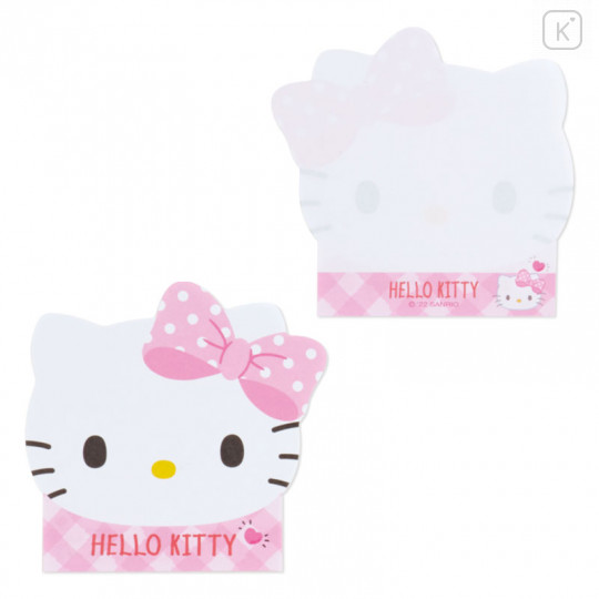 Japan Sanrio Die-cut Face Memo - Hello Kitty - 3