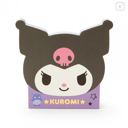 Japan Sanrio Die-cut Face Memo - Kuromi - 1