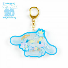 Japan Sanrio Acrylic Keychain - Cinnamoroll Crown / 20th Anniversary Birthday