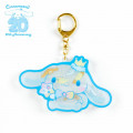 Japan Sanrio Acrylic Keychain - Cinnamoroll Crown / 20th Anniversary Birthday - 1