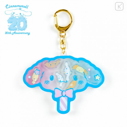 Japan Sanrio Acrylic Keychain - Cinnamoroll Candy / 20th Anniversary Birthday - 1