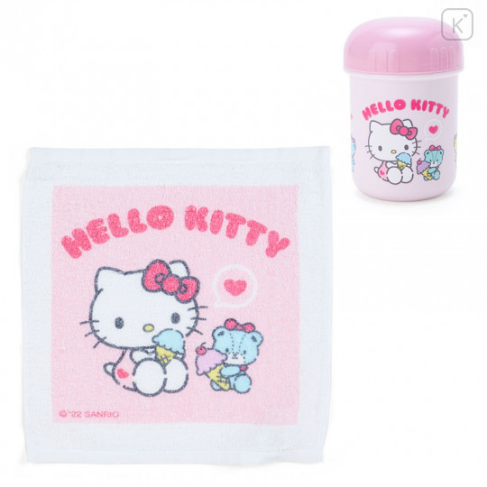 Japan Sanrio Hand Towel & Case - Hello Kitty - 1