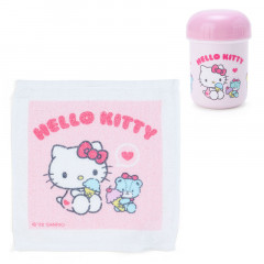 Japan Sanrio Hand Towel & Case - Hello Kitty