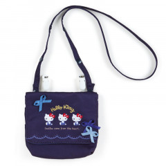 Japan Sanrio Shoulder Pocket Bag - Hello Kitty / Blue