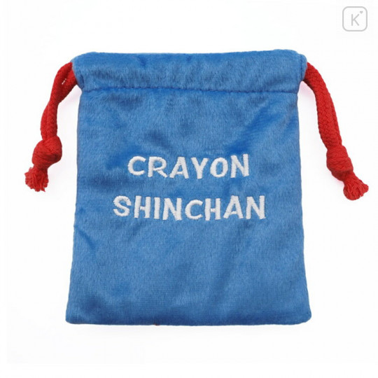 Japan Crayon Shin-chan Drawstring Bag - Shiro / Blue - 2