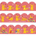 Japan Pokemon Washi Paper Masking Tape - Pikachu / Poke Days 4 Pink - 2