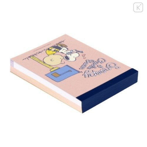 Japan Peanuts Mini Notepad - Snoopy & Charlie / Pink - 5