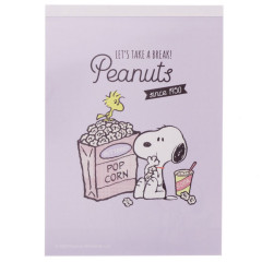 Japan Peanuts A6 Notepad - Snoopy / Take A Break