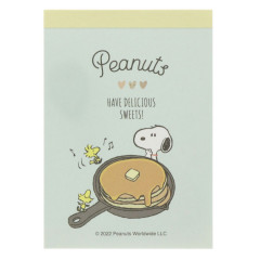 Japan Peanuts Mini Notepad - Snoopy / Delicious Pancake