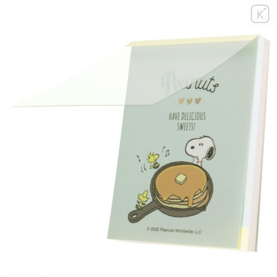 Japan Peanuts Mini Notepad - Snoopy / Delicious Pancake - 3