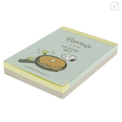 Japan Peanuts Mini Notepad - Snoopy / Delicious Pancake - 4