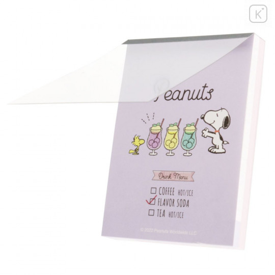 Japan Peanuts Mini Notepad - Snoopy / Drink Menu - 3