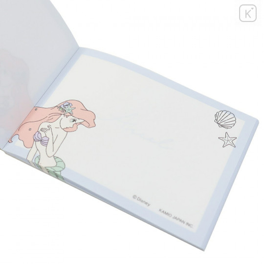 Japan Disney Mini Notepad - Little Mermaid Ariel / Chill - 3