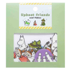 Japan Moomin Upbeat Friends Seal Flakes Sticker - Moomin & Friends