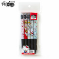 Japan Sanrio FriXion Ball Knock Erasable Gel Pen 5 Design Set - Hello Kitty - 1