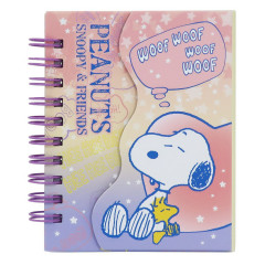Japan Peanut A7 Twin Ring Magnetic Notebook - Snoopy / Sleep