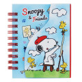 Japan Peanut A7 Twin Ring Magnetic Notebook - Snoopy / Sketch - 1