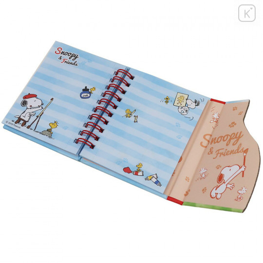 Japan Peanut A7 Twin Ring Magnetic Notebook - Snoopy / Sketch - 2