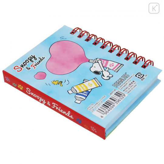 Japan Peanut A7 Twin Ring Magnetic Notebook - Snoopy / Sketch - 3