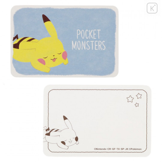 Japan Pokemon Mini Letter Set - Pikachu / Poke Days 4 Blue - 2