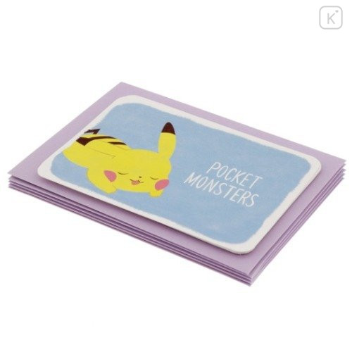 Japan Pokemon Mini Letter Set - Pikachu / Poke Days 4 Blue