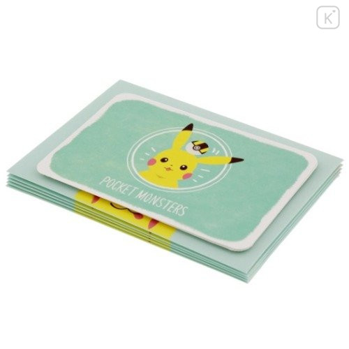 Japan Pokemon Mini Letter Set - Pikachu / Poke Days 4 Green - 5