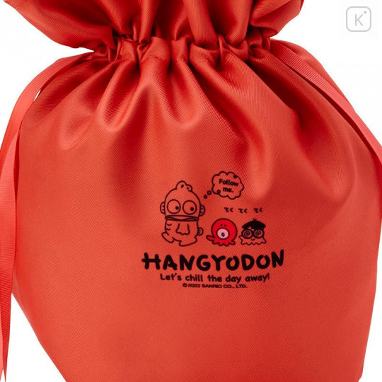 Japan Sanrio Reversible Handbag - Hangyodon / Relax at Home - 6