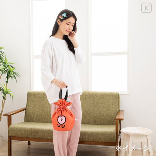 Japan Sanrio Reversible Handbag - Hangyodon / Relax at Home - 8