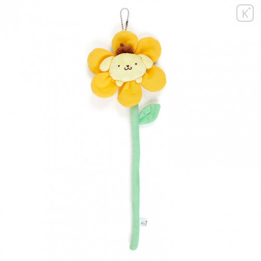 Japan Sanrio Flower Mascot Keychain - Pompompurin - 1