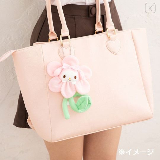 Japan Sanrio Flower Mascot Keychain - Pochacco - 8