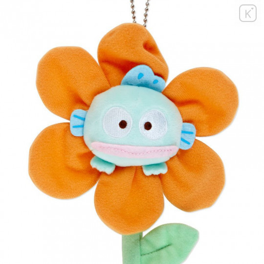 Japan Sanrio Flower Mascot Keychain - Hangyodon - 4