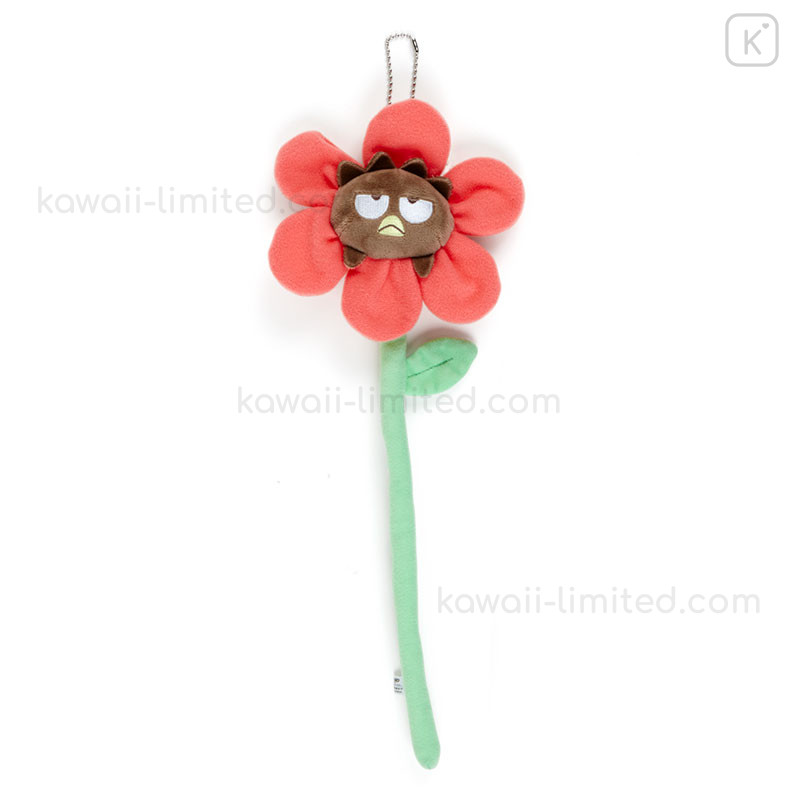 Japan Sanrio Flower Mascot Keychain - Badtz-maru