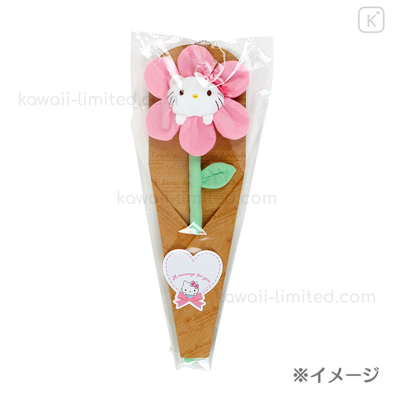 Japan Sanrio Flower Mascot Keychain - Badtz-maru | Kawaii Limited