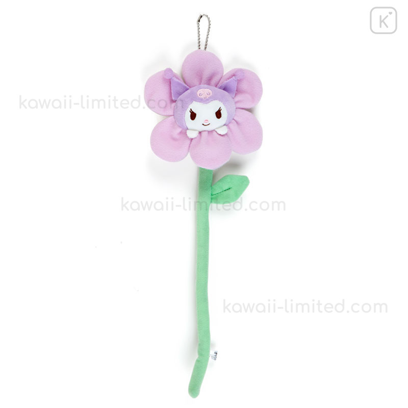 Japan Sanrio Flower Mascot Keychain - Kuromi | Kawaii Limited