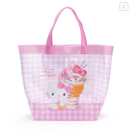 Japan Sanrio Pool Bag - Hello Kitty : Gingham - 1