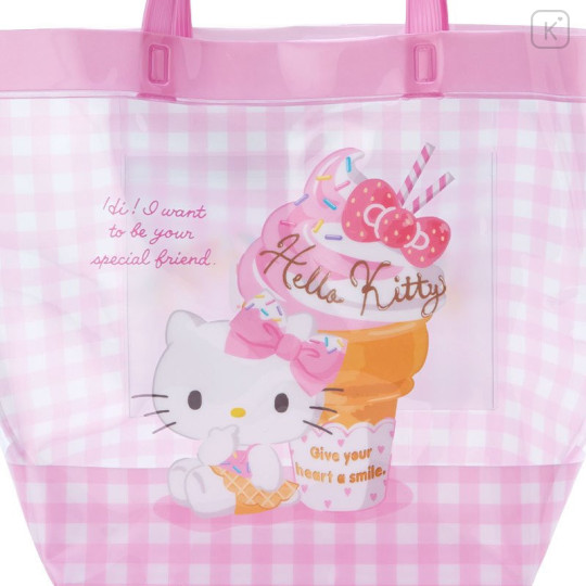 Japan Sanrio Pool Bag - Hello Kitty : Gingham - 4