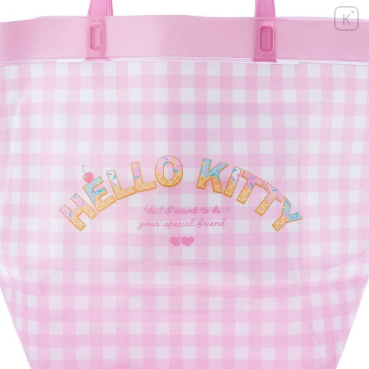 Japan Sanrio Pool Bag - Hello Kitty : Gingham - 5