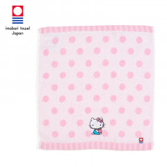 Japan Sanrio Imabari Hand Towel - Hello Kitty / Dot