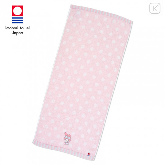 Japan Sanrio Imabari Face Towel - My Melody / Dot - 1