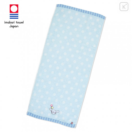 Japan Sanrio Imabari Face Towel - Cinnamoroll / Dot - 1