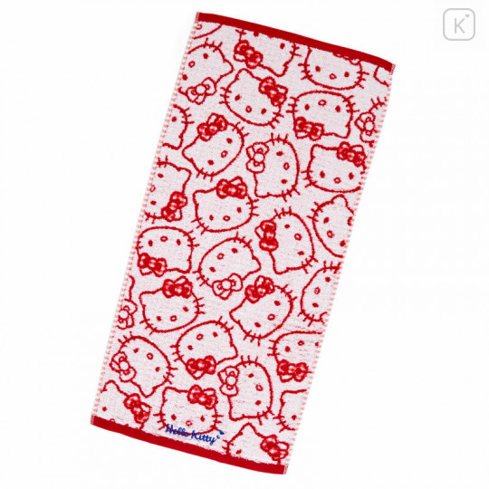 Japan Sanrio Antibacterial Deodorant Face Towel - Hello Kitty / Full - 1