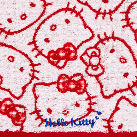 Japan Sanrio Antibacterial Deodorant Face Towel - Hello Kitty / Full - 3