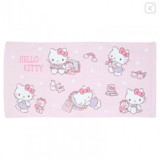 Japan Sanrio Fluffy Bath Towel - Hello Kitty - 1