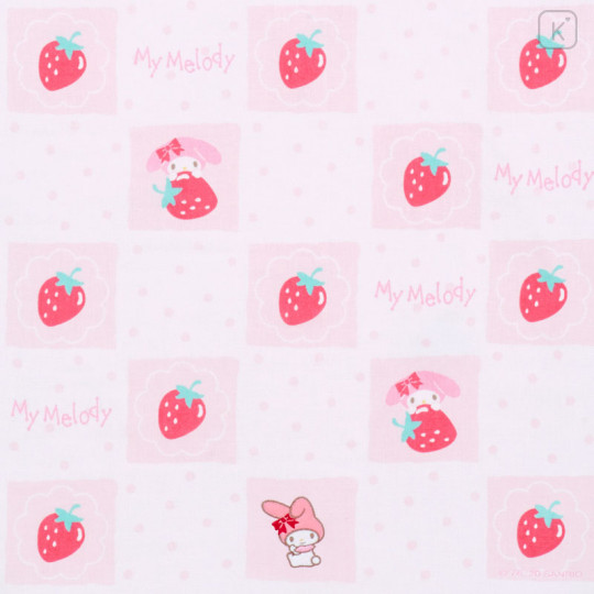 Japan Sanrio Gauze Bath Towel - My Melody / Strawberry - 2